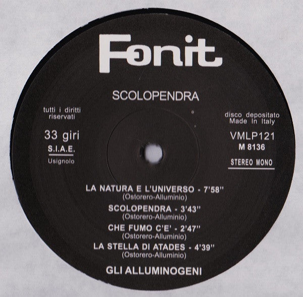 Gli Alluminogeni : Scolopendra (LP, Album, RE, 180)