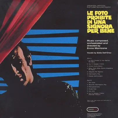 Ennio Morricone : Le Foto Proibite Di Una Signora Per Bene (Original Motion Picture Soundtrack) (LP, Album, Ltd, RE)