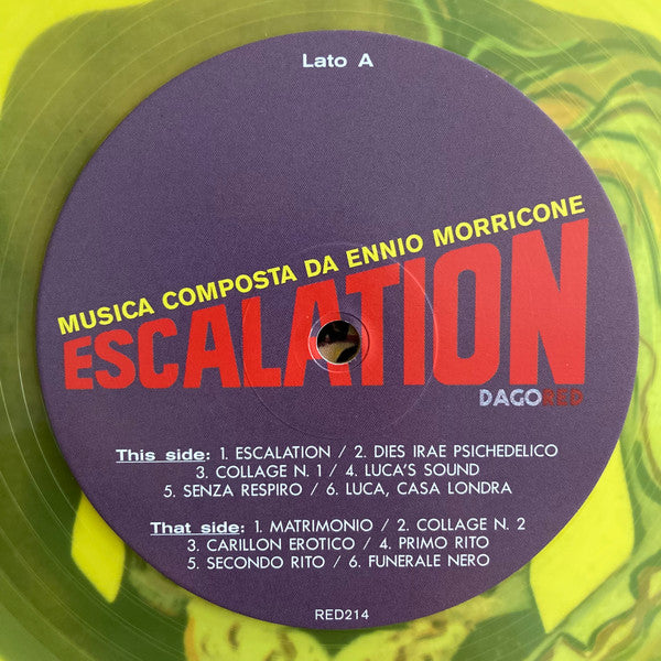Ennio Morricone : Escalation (Colonna Sonora Originale) (LP, Album, Ltd, RE, Yel)