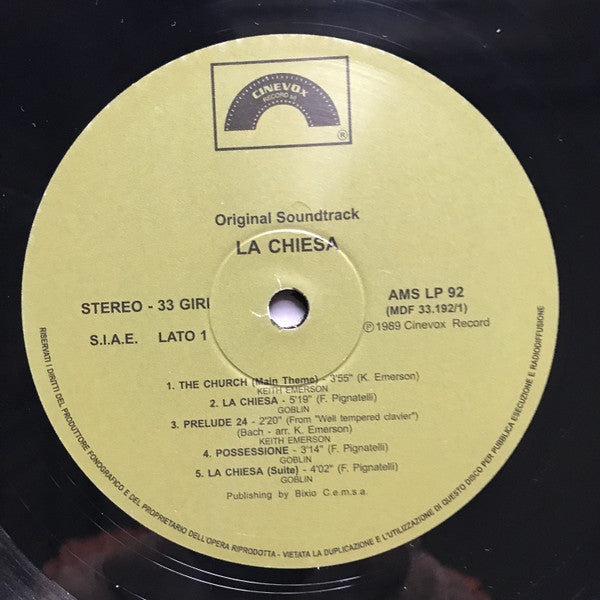 Goblin, Keith Emerson : La Chiesa (LP, Album, Ltd, RE)
