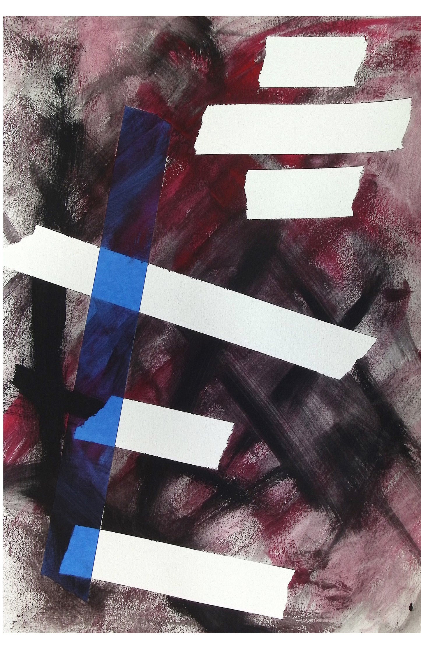 Exported Avoidance 12x18 Stretched Canvas Abstract Art Print by Joe Wallace