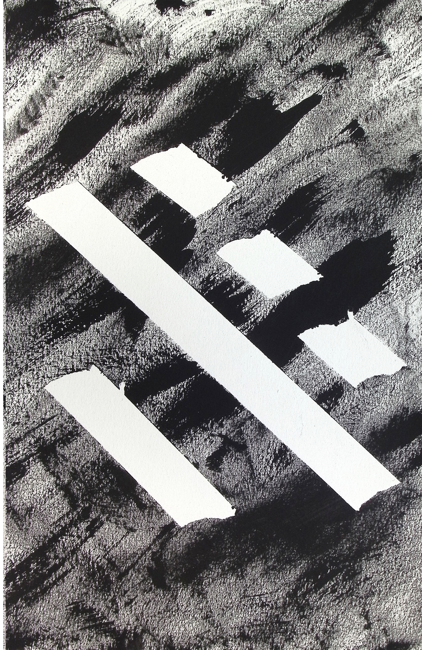 I Ching Control Group Abstract Painting (NO AI) on 12x18 Stretched Canvas ART PRINT by Joe Wallace