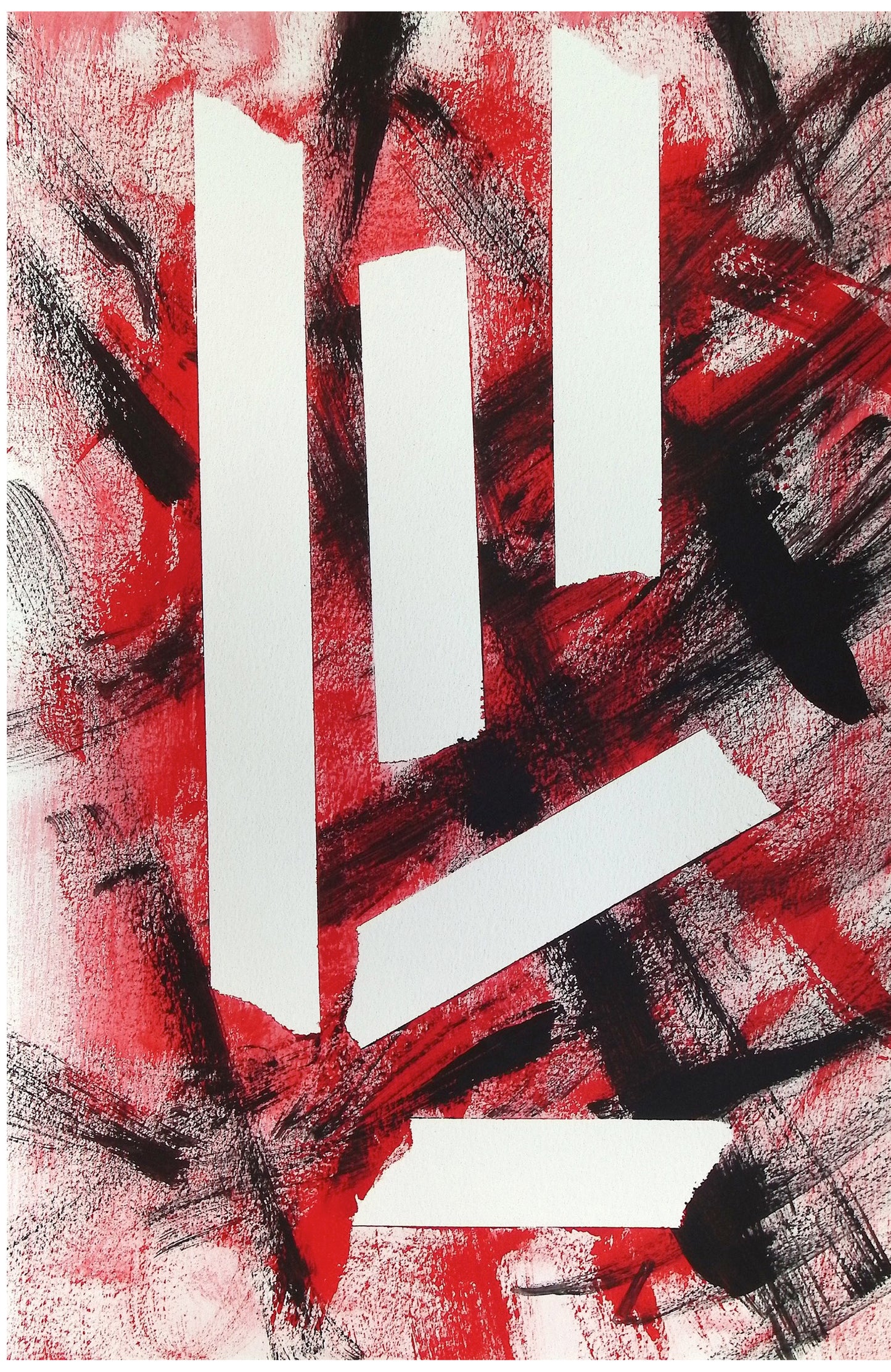 What's Really Going On 12x18 Stretched Canvas Abstract Art Print by Joe Wallace
