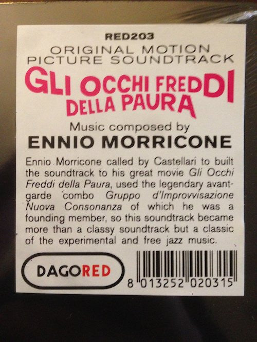 Ennio Morricone : Gli Occhi Freddi Della Paura (Original Motion Picture Soundtrack) (LP, Album, Ltd, RE)