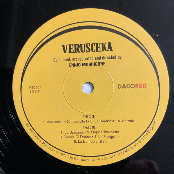 Ennio Morricone : Veruschka (Original Motion Picture Soundtrack) (2xLP, Album, Ltd, RE)