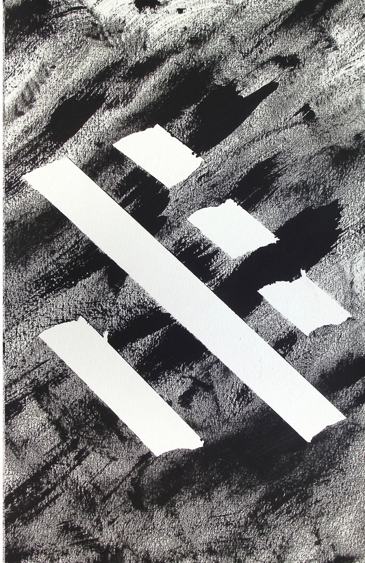 I Ching Control Group Abstract Painting (NO AI) on 12x18 Stretched Canvas ART PRINT by Joe Wallace