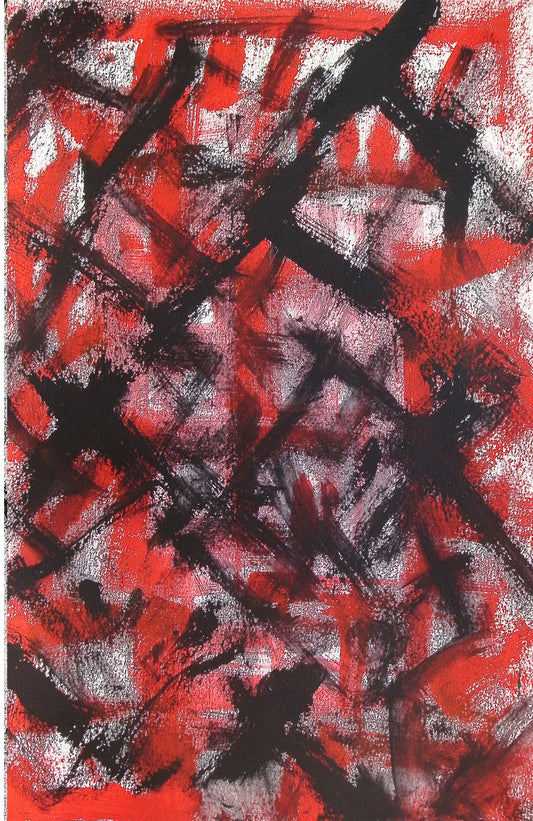 Liminal Space Detour by Joe Wallace Abstract Art print on Stretched Canvas 12x18 NO AI (Copy)