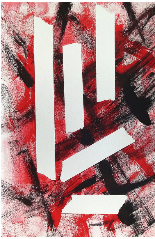 What's Really Going On 12x18 Stretched Canvas Abstract Art Print by Joe Wallace